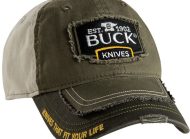 Buck Knives Green/Yellow Distressed Cap